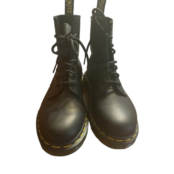Dr. Martens 1460 MONO 8 Eye Leather Boots  BLACK SMOOTH US 4 M, US 5 L, UK 3 - Picture 5 of 16